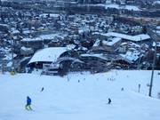 Vue sur les hébergements à Schladming