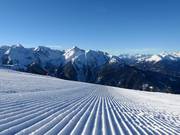 Des pistes fraîchement préparées le matin
