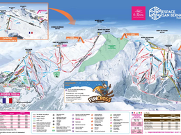 Plan des pistes Espace San Bernardo – La Rosière/La Thuile
