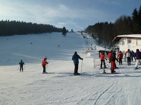 Monts Fichtel (Fichtelgebirge): Taille des domaines skiables – Taille Klausenlift – Mehlmeisel