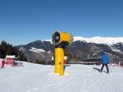 Canons à neige performants dans le domaine skiable Les 3 Vallées