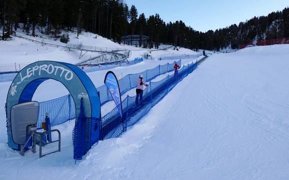 Domaines skiables pour les débutants à Valdidentro – Débutants Cima Piazzi/San Colombano – Isolaccia/Oga