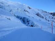 Accès aux pistes du glacier