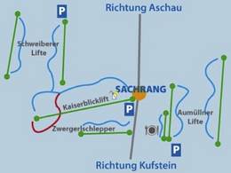 Plan des pistes Sachrang