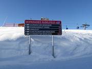 Signalisation des pistes dans le domaine skiable Sudelfeld