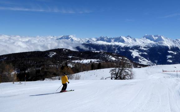 Le plus haut domaine skiable dans la vallée de Viège (Vispertal) – domaine skiable Bürchen/Törbel – Moosalp