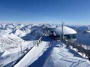 Le panorama au glacier du Pitztal à 3440 m