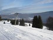 Descentes dans la partie supérieure du téléski Wurzelbrunnen