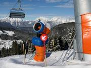 Enneigement du télésiège Kühtailebahn