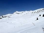 Vue sur le domaine skiable Madrisa