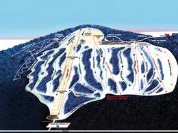Plan des pistes Spirit Mountain