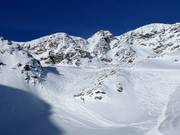 Des pentes de poudreuse infinies sur la Diavolezza