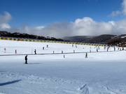 Tapis roulants et piste d'entraînement à la station supérieure Halley's Comet