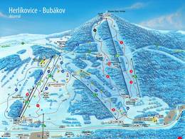 Plan des pistes Herlíkovice-Bubákov