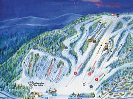 Plan des pistes Mont Avila