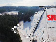 Plan des pistes Hluboká u Trhové Kamenice