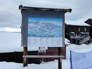 Plan des pistes dans la station de ski Funäsdalsberget