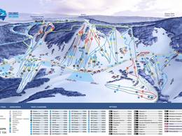Plan des pistes Zieleniec