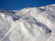 Pentes de poudreuse au télésiège Seekareckbahn