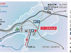 Plan des pistes St. Cergue