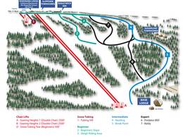 Plan des pistes Eagle Rock