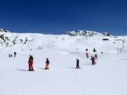 Pistes au-dessus de la station intermédiaire au Madrisa-Park