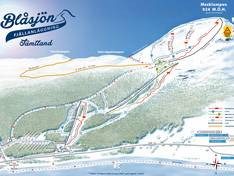 Plan des pistes Blåsjön – Mesklumpen
