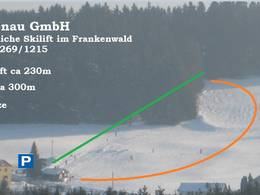 Plan des pistes Langenau (Tettau)