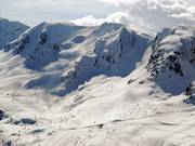 De larges pentes au-dessus de Saint Sorlin d’Arves