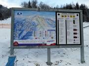 Panneau d'information à la station de la vallée