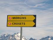 Panneaux indicateurs vers les différentes localités