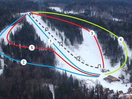 Plan des pistes Ivan-Gora