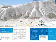 Plan des pistes Passo Godi – Scanno