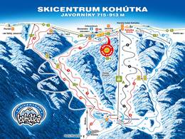 Plan des pistes Kohútka
