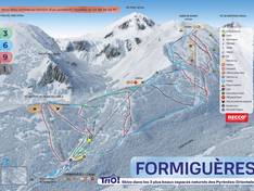 Plan des pistes Formiguères
