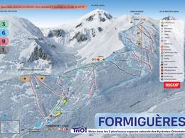 Plan des pistes Formiguères