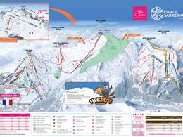 Plan des pistes Espace San Bernardo – La Rosière/La Thuile