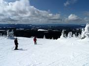 Vue depuis Big White sur le vaste paysage