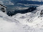 Vue sur le couloir du téléphérique
