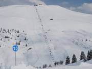 Les pistes au télésiège Douce