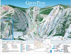 Plan des pistes Greek Peak