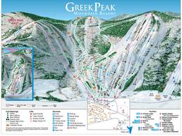 Plan des pistes Greek Peak