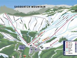 Plan des pistes Sasquatch Mountain – Hemlock Valley