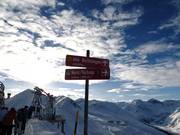 Signalisation des pistes au Jakobshorn