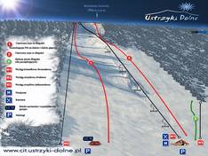 Plan des pistes Laworta – Ustrzyki Dolne