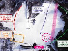Plan des pistes Tsuguro Kogen