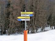 Signalisation des pistes à Les Houches