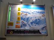 Plan des pistes avec informations actualisées