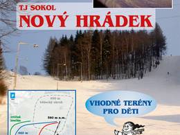 Plan des pistes Nový Hrádek