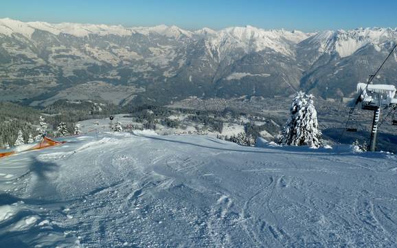 Domaines skiables pour skieurs confirmés et freeriders Walgau – Skieurs confirmés, freeriders Brandnertal – Brand/Bürserberg